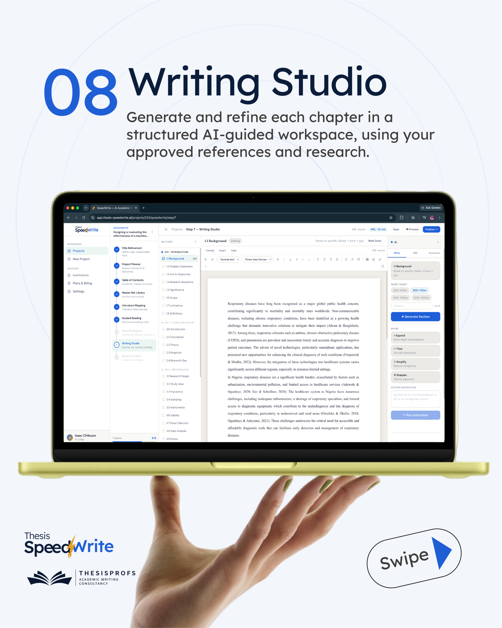 Thesis SpeedWrite process slide 9