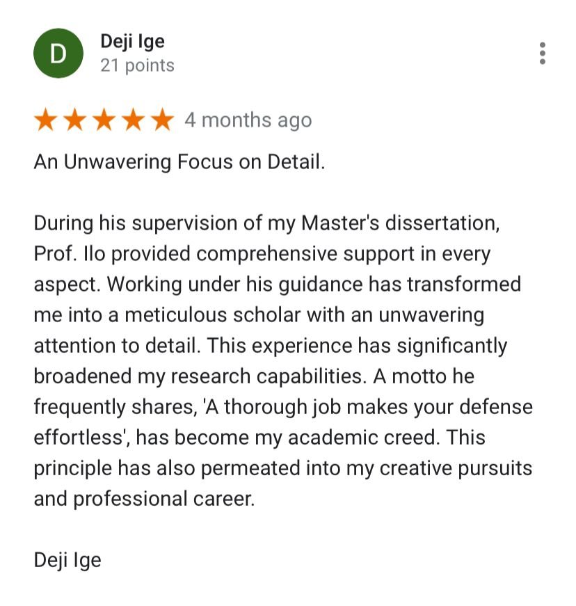 Student Testimonial